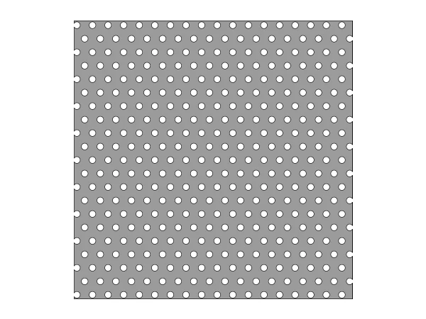 A small hole 60 degree staggered aluminum perforated panel drawing