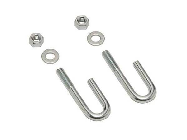 There are two anchor J-bolts for interlocking safety grating.