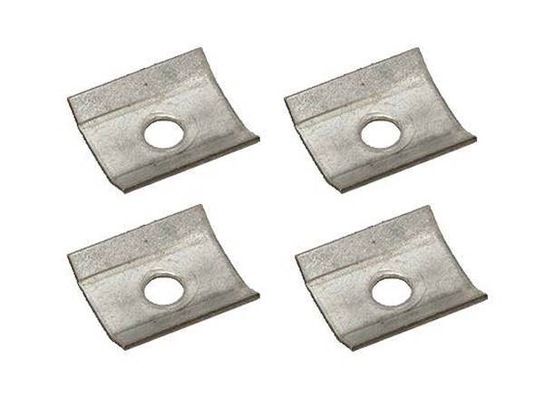 There are four hold down clamps for interlocking safety grating.