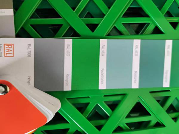 RAL color card is used to test the color of perforated metal plate.